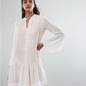 NWT off white sylvan pleated Reiss dress